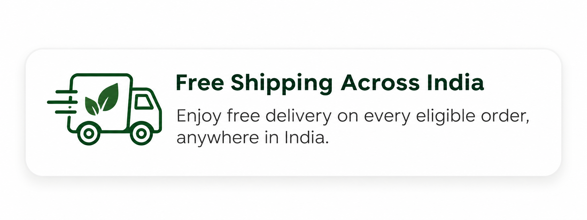 Free Shipping Across India
