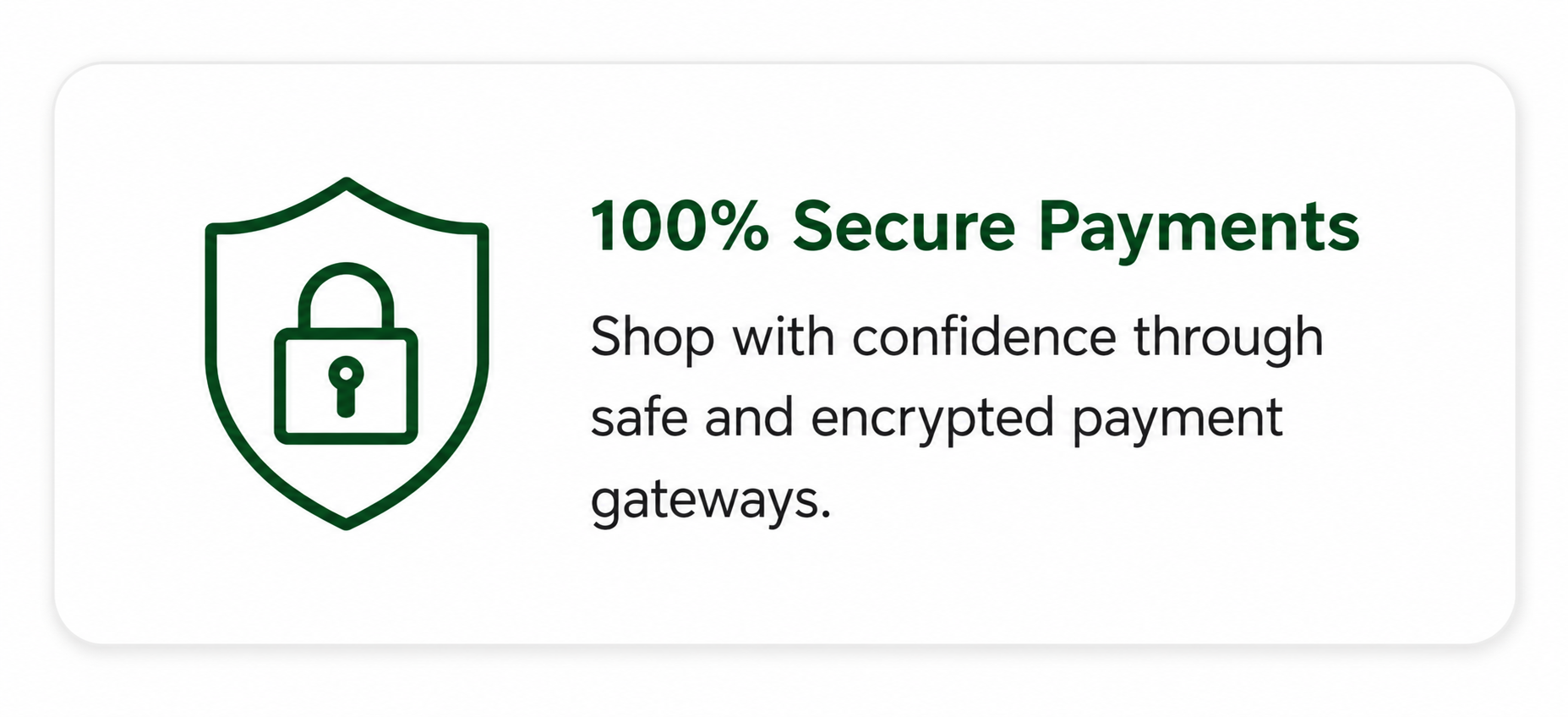 100% Secure Payments