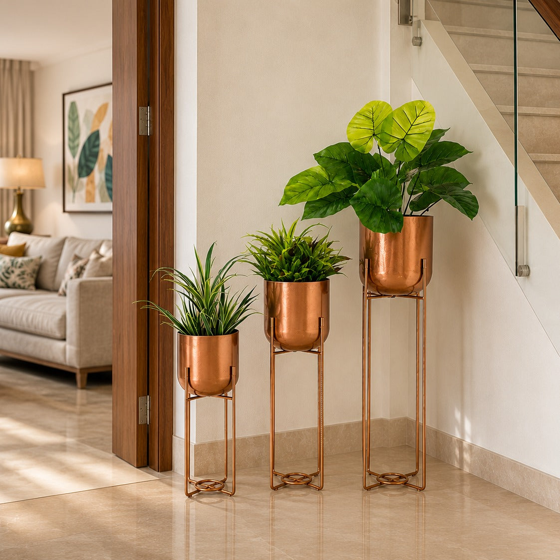Metal Stand Pots