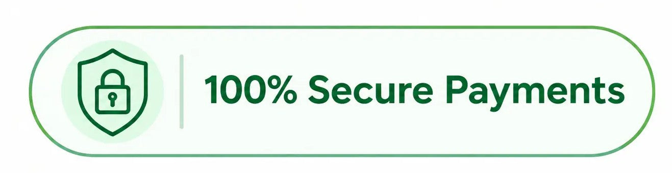100% Secure Payments